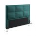 Cabeceira Maia 140 Decorativa de Cama Casal N-032 Veludo Verde Petróleo Aradecor