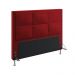 Cabeceira Maia 140 Decorativa de Cama Casal N-033 Veludo Vermelho Aradecor