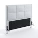 Cabeceira Maia 140 Para Cama De Casal Couro Artificial Branco Aradecor