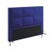 Cabeceira Maia 160 Decorativa de Cama Queen A-019 Couro Artificial Azul Aradecor