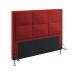 Cabeceira Maia 160 Decorativa de Cama Queen A-020 Couro Artificial Vermelho Aradecor