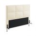 Cabeceira Maia 160 Decorativa de Cama Queen N-030 Veludo Bege Aradecor