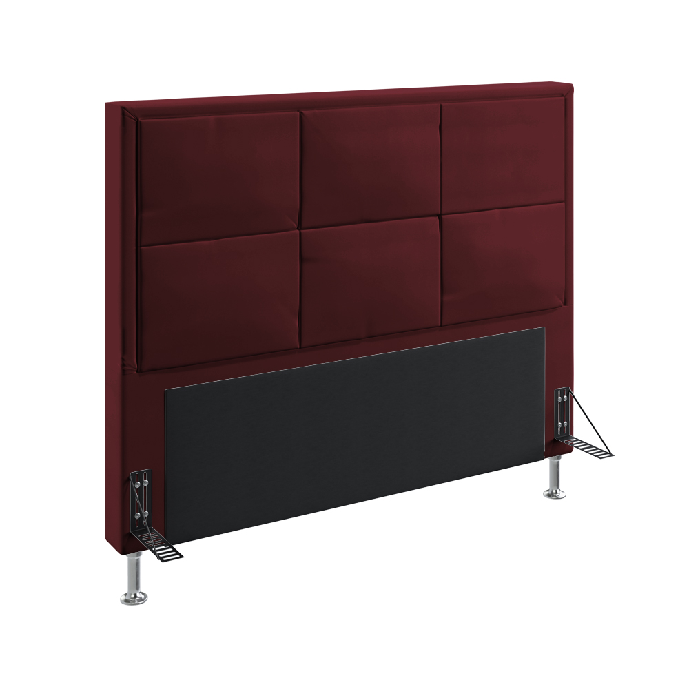 Cabeceira Maia 160 Decorativa de Cama Queen N-034 Veludo Bordô Aradecor