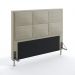 Cabeceira Maia 160 Para Cama Queen Courino Bege Aradecor