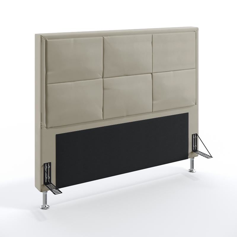 Cabeceira Maia 160 Para Cama Queen Courino Bege Aradecor