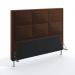 Cabeceira Maia 160 Para Cama Queen Couro Artificial Marrom Aradecor