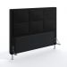 Cabeceira Maia 160 Para Cama Queen Couro Artificial Preto Aradecor