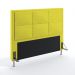 Cabeceira Maia 160 Para Cama Queen Sued Amarelo Aradecor