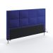 Cabeceira Maia 195 Decorativa de Cama King A-019 Couro Artificial Azul Aradecor