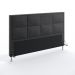 Cabeceira Maia 195 Decorativa de Cama King N-022 Veludo Chumbo Aradecor