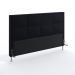 Cabeceira Maia 195 Decorativa de Cama King N-024 Veludo Preto Aradecor