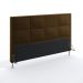 Cabeceira Maia 195 Decorativa de Cama King N-027 Veludo Marrom Chocolate Aradecor