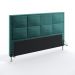Cabeceira Maia 195 Decorativa de Cama King N-032 Veludo Verde Petróleo Aradecor