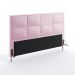 Cabeceira Maia 195 Decorativa de Cama King Z-021 Sued Rosa Bebê Aradecor