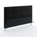 Cabeceira Maia 195 King Courino Preto Aradecor