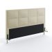 Cabeceira Maia 195 King Sued Bege Aradecor