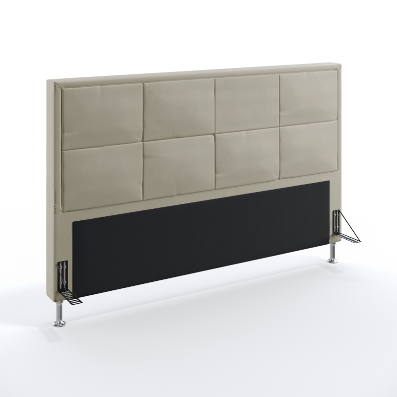 Cabeceira Maia 195 Para Cama King Courino Bege Aradecor