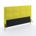 Cabeceira Maia 195 Para Cama King Sued Amarelo Aradecor