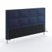 Cabeceira Maia 195 Para Cama King Sued Azul Marinho Aradecor