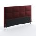 Cabeceira Maia 195 Para Cama King Sued Bordô Aradecor