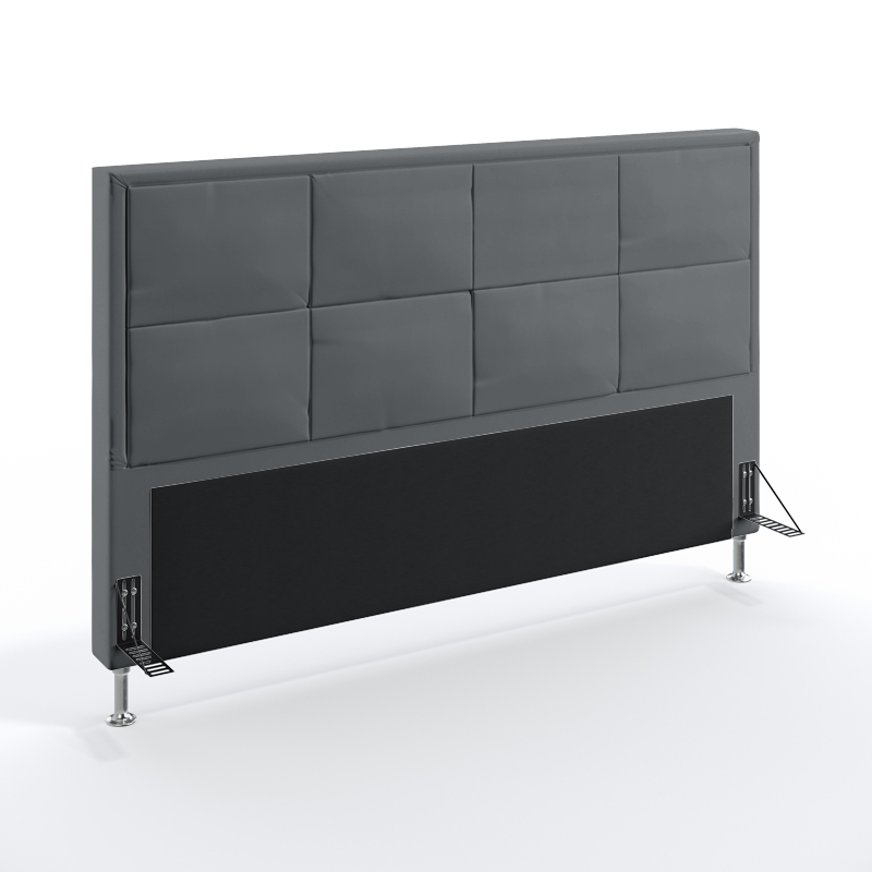 Cabeceira Maia 195 Para Cama King Sued Cinza Aradecor