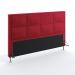 Cabeceira Maia 195 Para Cama King Sued Vermelho Aradecor