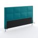 Cabeceira Maia 195 Para Cama King Suede Azul Turquesa Aradecor