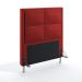 Cabeceira Maia 90 Decorativa de Cama Solteiro A-020 Couro Artificial Vermelho Aradecor