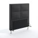 Cabeceira Maia 90 Decorativa de Cama Solteiro N-022 Veludo Chumbo Aradecor