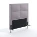 Cabeceira Maia 90 Decorativa de Cama Solteiro N-023 Veludo Cinza Claro Aradecor