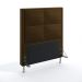 Cabeceira Maia 90 Decorativa de Cama Solteiro N-027 Veludo Marrom Chocolate Aradecor