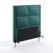 Cabeceira Maia 90 Decorativa de Cama Solteiro N-032 Veludo Verde Petróleo Aradecor