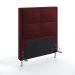 Cabeceira Maia 90 Decorativa de Cama Solteiro N-034 Veludo Bordô Aradecor