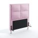 Cabeceira Maia 90 Decorativa de Cama Solteiro Z-021 Sued Rosa Bebê Aradecor