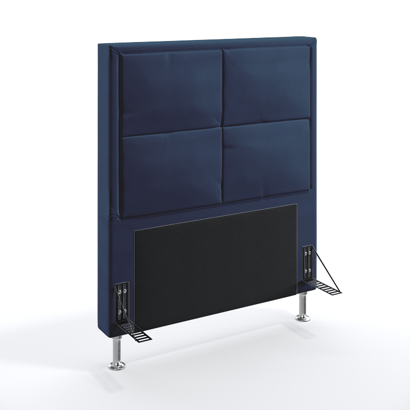 Cabeceira Maia 90 Para Cama de Solteiro Sued Azul Marinho Aradecor