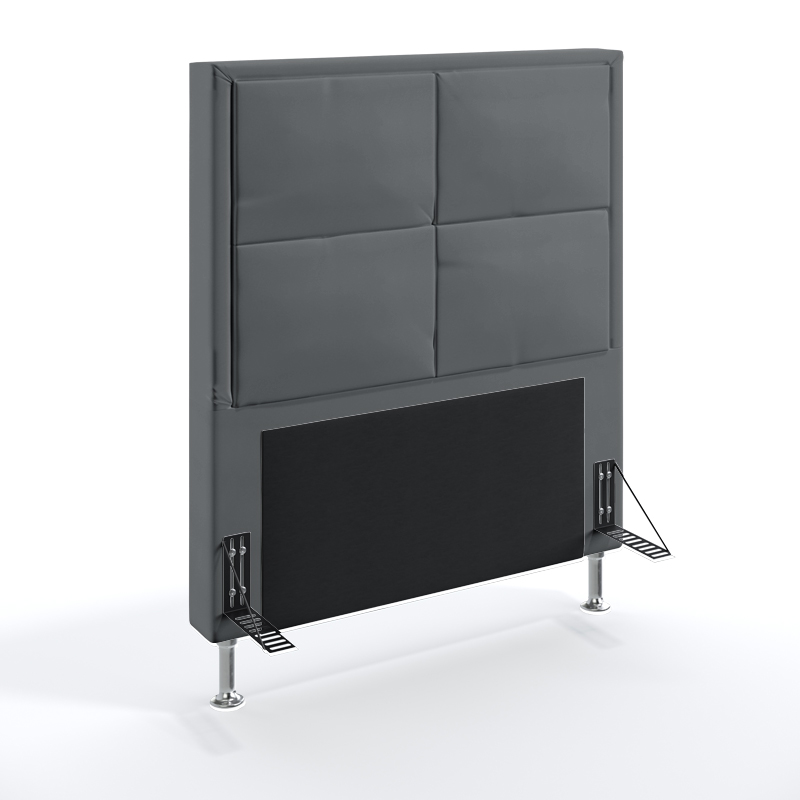 Cabeceira Maia 90 Para Cama de Solteiro Sued Cinza Aradecor