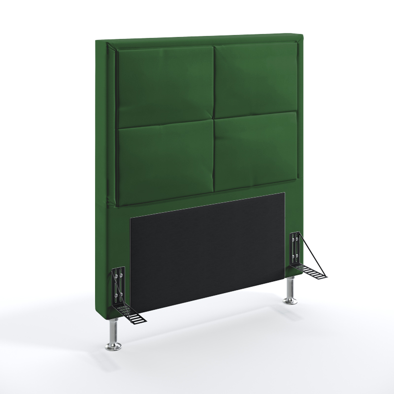 Cabeceira Maia 90 Para Cama de Solteiro Suede Verde Aradecor
