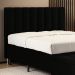 Cabeceira Nashira 140 para Cama de Casal N-024 Veludo Preto Aradecor