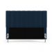 Cabeceira Nashira 140 para Cama de Casal N-025 Veludo Azul Marinho Aradecor