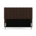 Cabeceira Nashira 140 para Cama de Casal N-027 Veludo Marrom Chocolate Aradecor