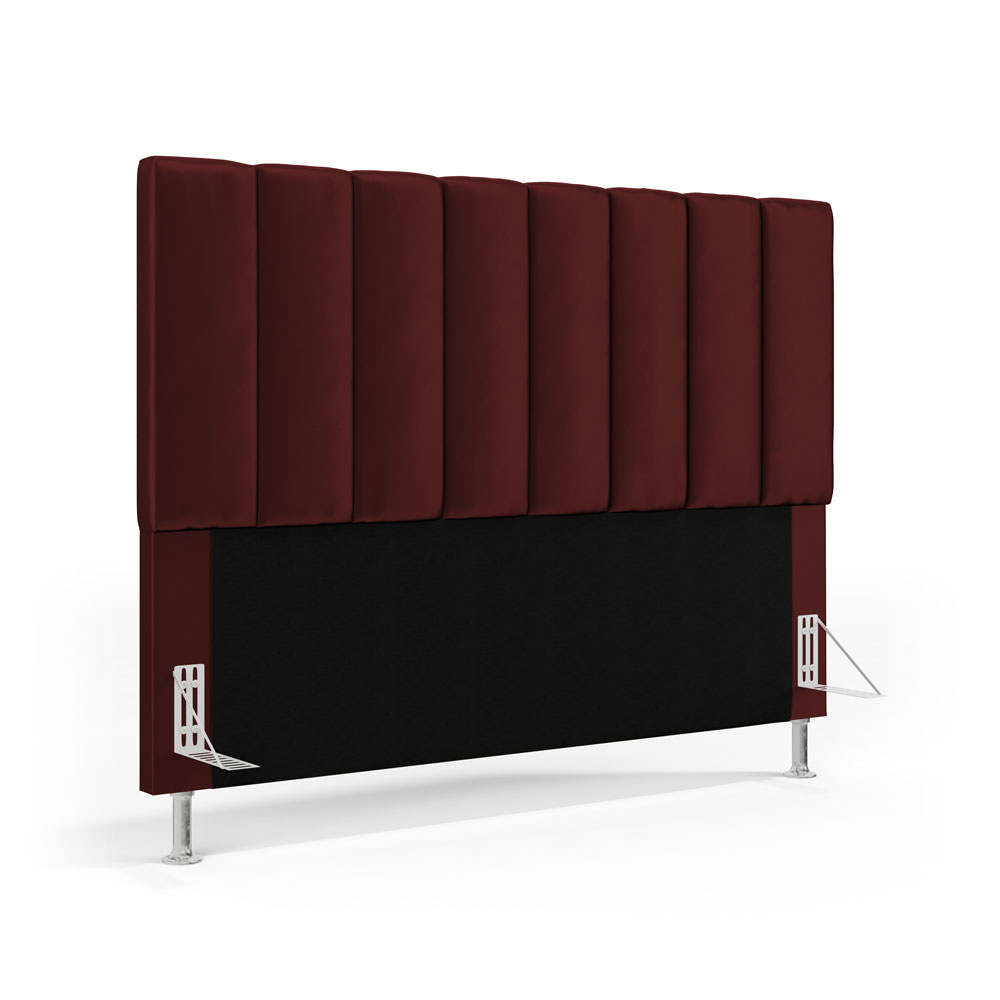 Cabeceira Nashira 140 para Cama de Casal N-034 Veludo Bordô Aradecor