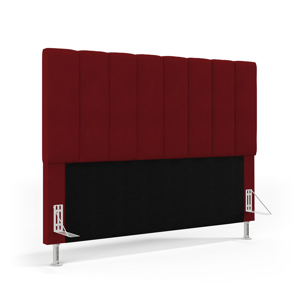 Cabeceira Nashira 140 para Cama de Casal Z-001 Sued Vermelho Aradecor