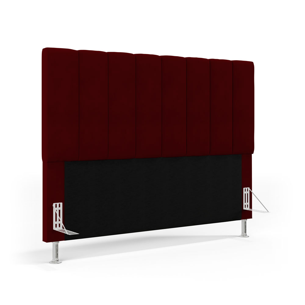 Cabeceira Nashira 140 para Cama de Casal Z-002 Sued Bordô Aradecor