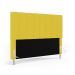Cabeceira Nashira 140 para Cama de Casal Z-004 Sued Amarelo Aradecor