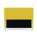 Cabeceira Nashira 140 para Cama de Casal Z-004 Sued Amarelo Aradecor