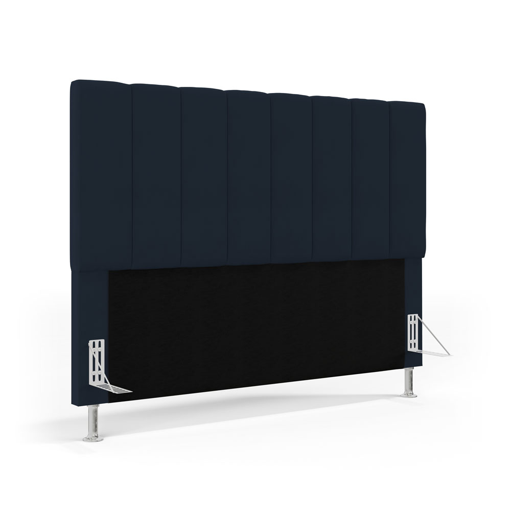 Cabeceira Nashira 140 para Cama de Casal Z-007 Sued Azul Marinho Aradecor