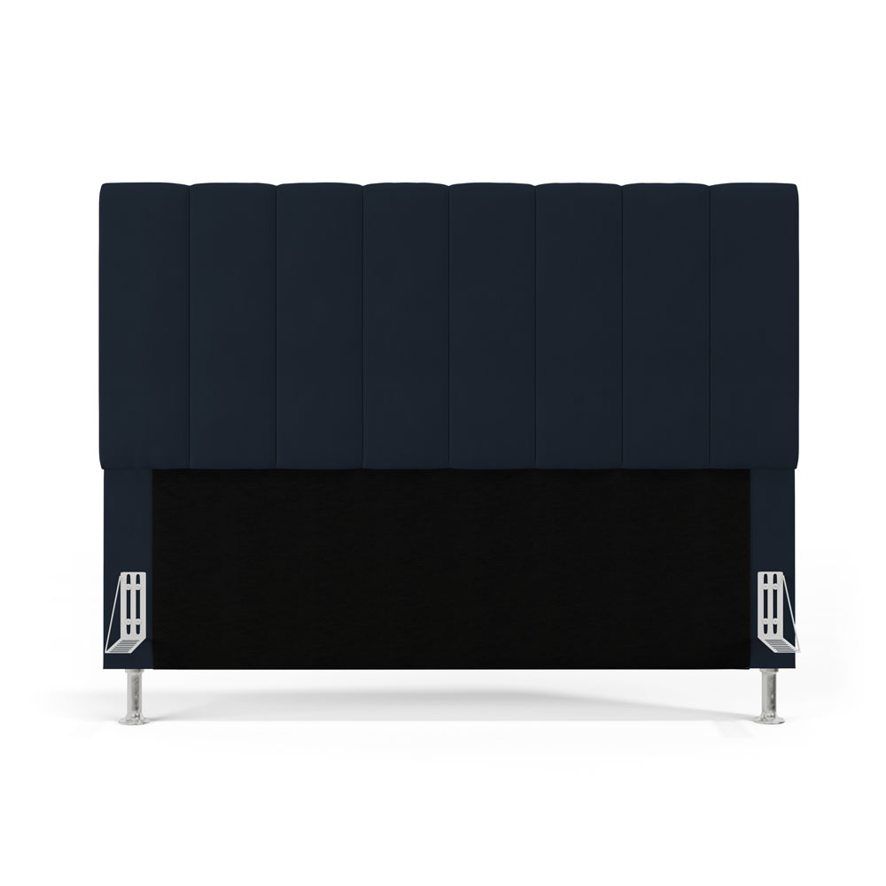 Cabeceira Nashira 140 para Cama de Casal Z-007 Sued Azul Marinho Aradecor