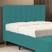 Cabeceira Nashira 140 para Cama de Casal Z-016 Sued Azul Turquesa Aradecor