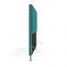 Cabeceira Nashira 140 para Cama de Casal Z-016 Sued Azul Turquesa Aradecor