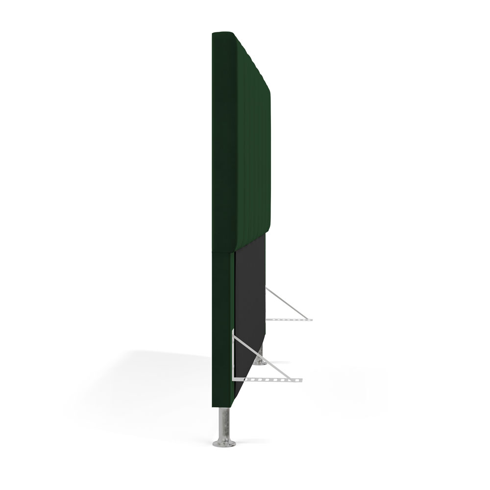 Cabeceira Nashira 140 para Cama de Casal Z-018 Sued Verde Aradecor